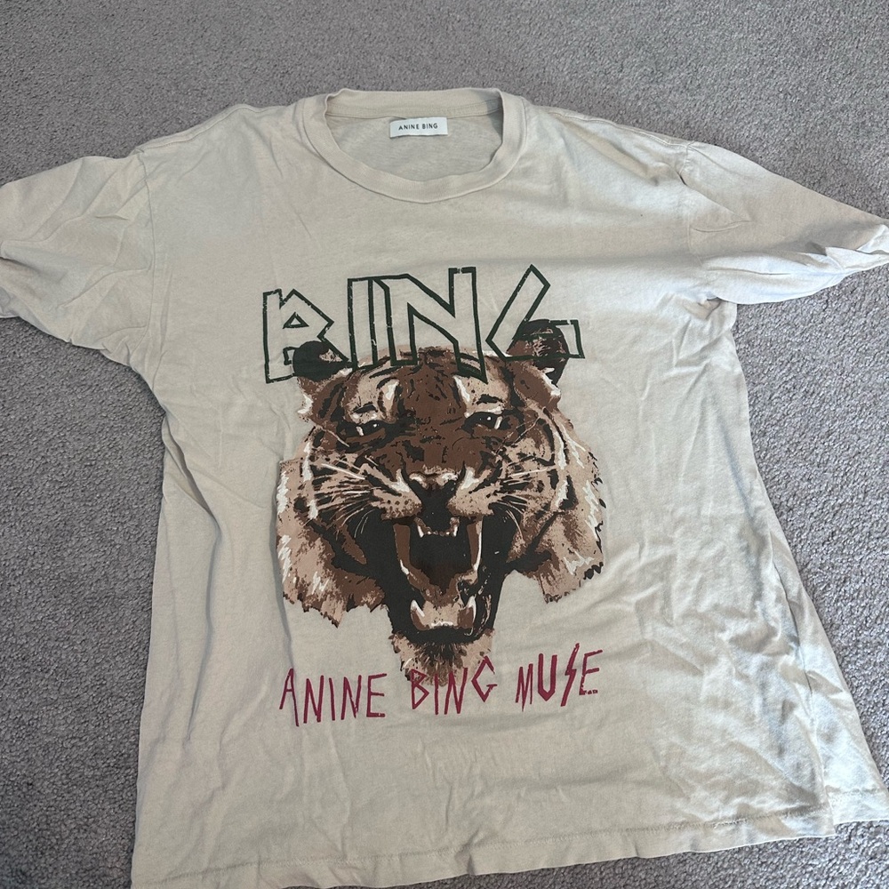 Anine Bing T shirt with tiger